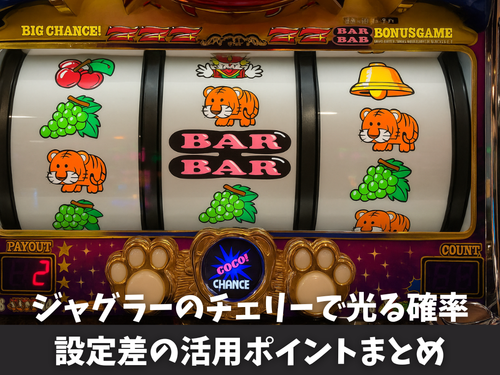 ジャグラーのチェリーで光る確率と設定差の活用ポイントまとめ